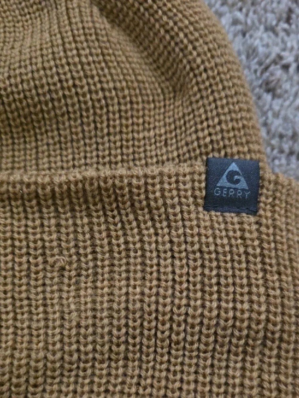 Quiksilver Khaki Fold-Over Knit Beanie